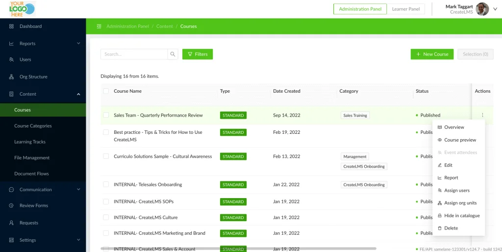 Quickly Deploy LMS Surveys , Custom Reviews, Appraisals or IL Assessments
